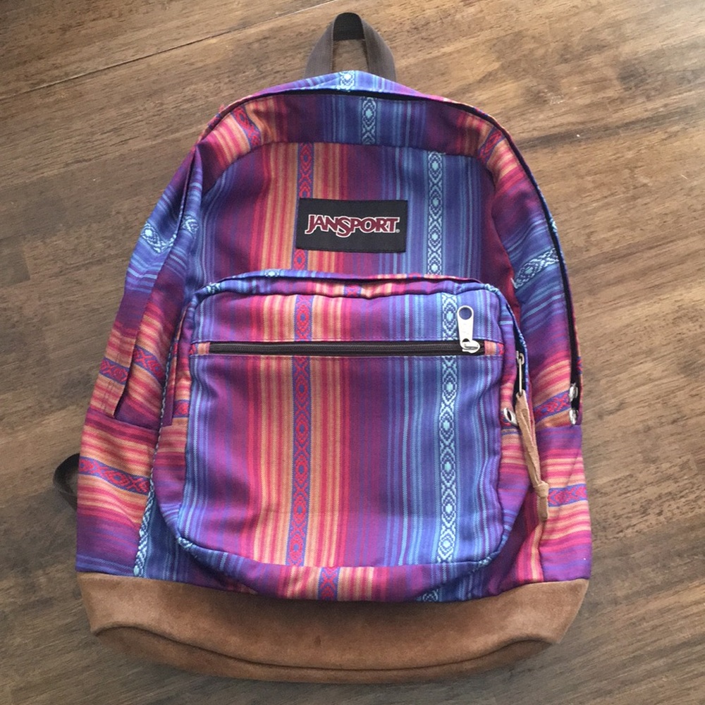 SOLD GUC Jansport Boho style book bag